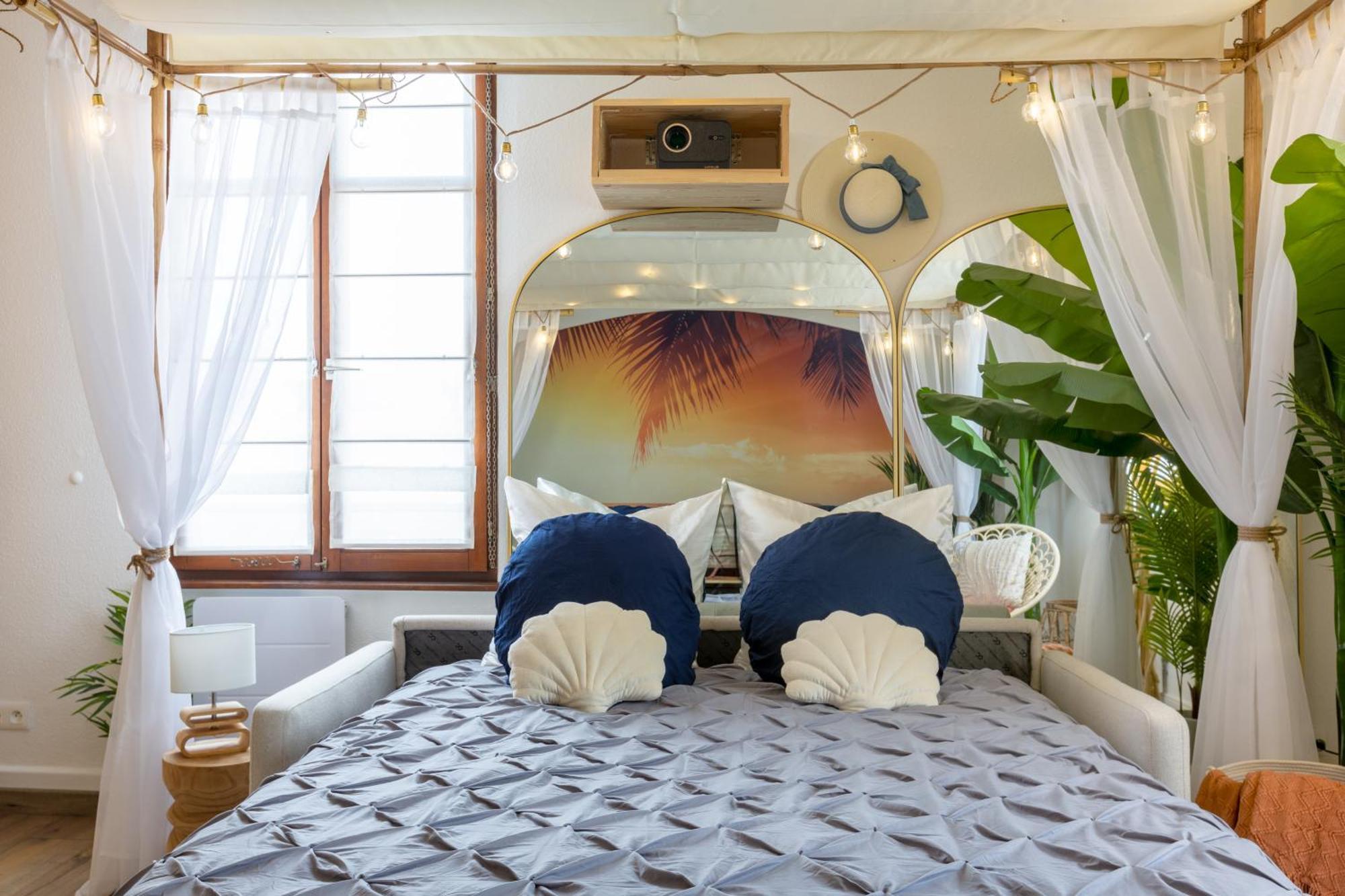 Lit Rond Tres Grand Et Confortable - Garage Possible Ou Parking Gratuit Rue - Gare 2 Min Et Ville 4 Min En Tram - Ciel Etoile - Netflix Videoprojecteur - Luxe Et Evasion Στρασβούργο Εξωτερικό φωτογραφία